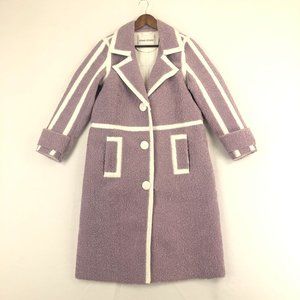 Stand Studio Women's Size 36 (US 4) Pale Iris Purple White Kenzie Coat MRSR $995